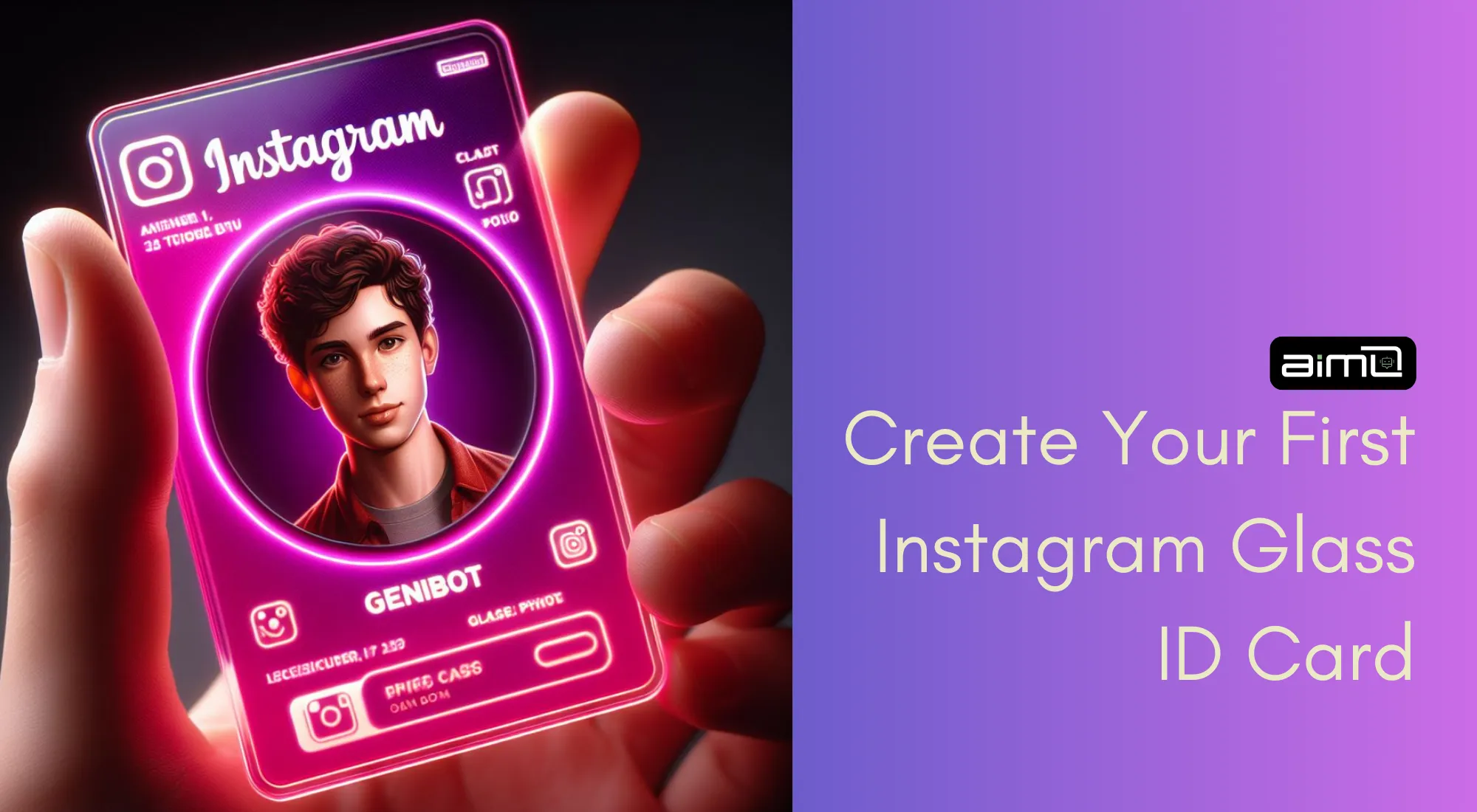 How To Create Instagram Glass ID Card Photo